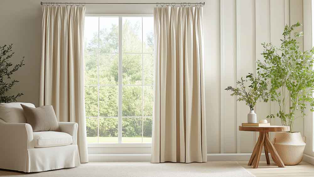 Get custom drapery tailored to perfection at The Fabric Source, your trusted home decor supplier.